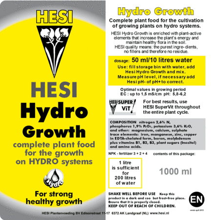 Hesi Hydro Growth 10L