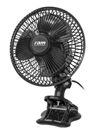 Ram Clip Fan 20W - Ø18cm med oscillering