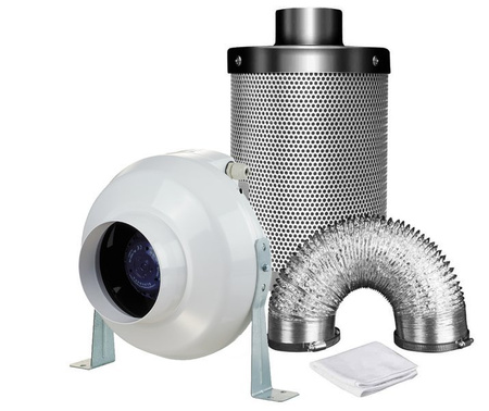 Ventilation kit VK125 365m3/h + Mastercarbo 550m3/h