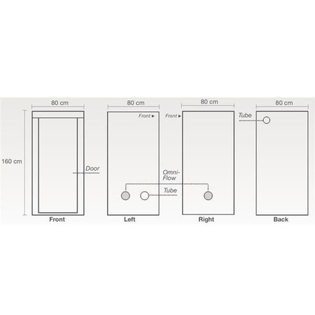 HOMEbox® Ambient Q80+ - 80x80x180cm